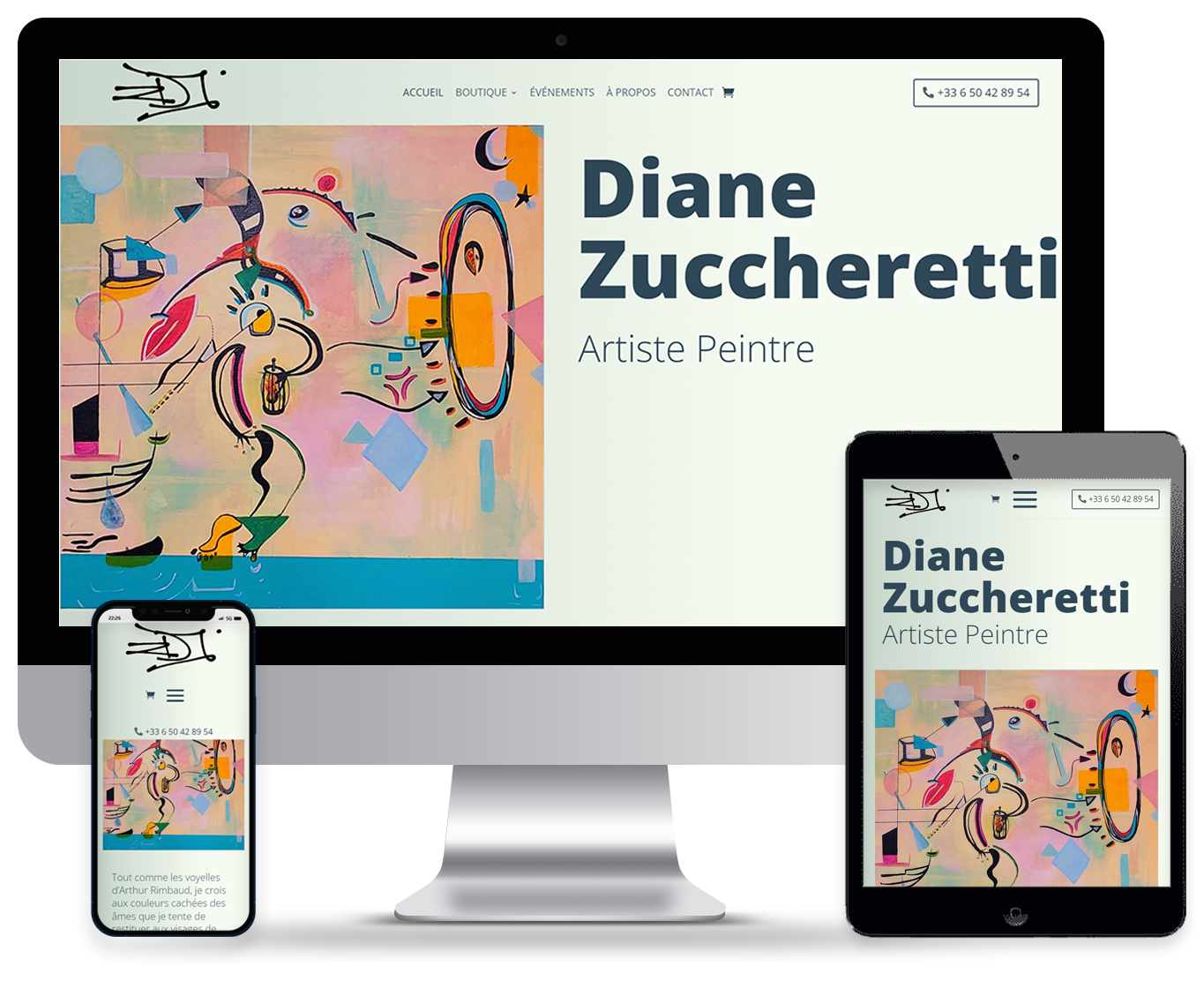 Diane Zuccheretti, Artiste Peintre à Paris